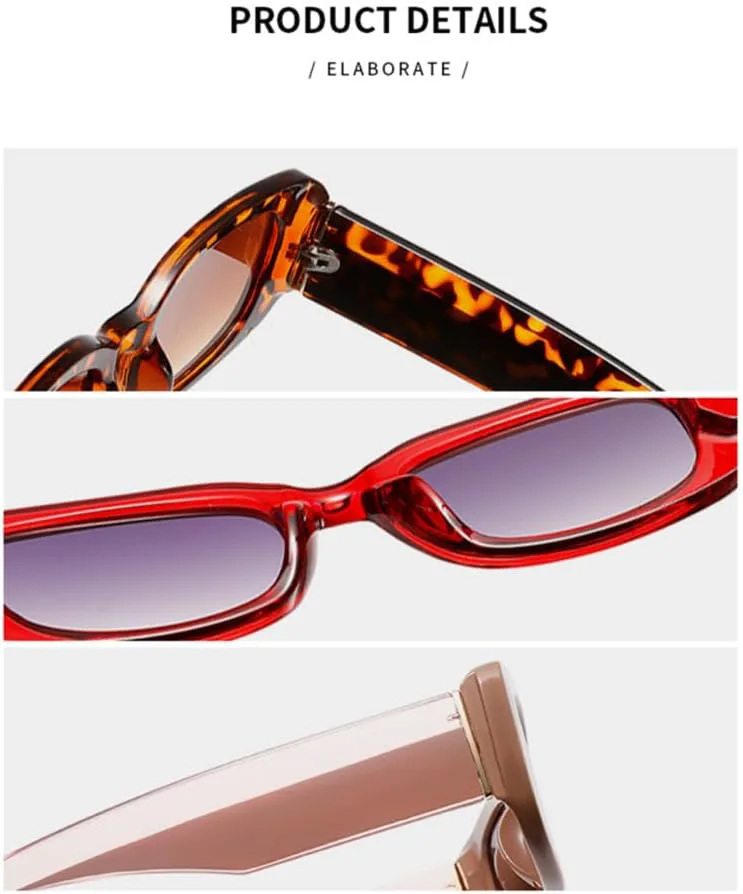 

Солнцезащитные очки в стиле «кошачий глаз» в винтажном стиле для женщин и мужчин, защита от ультрафиолета UV400, для вечеринок и отдыха на открытом воздухе LANGSER, 2