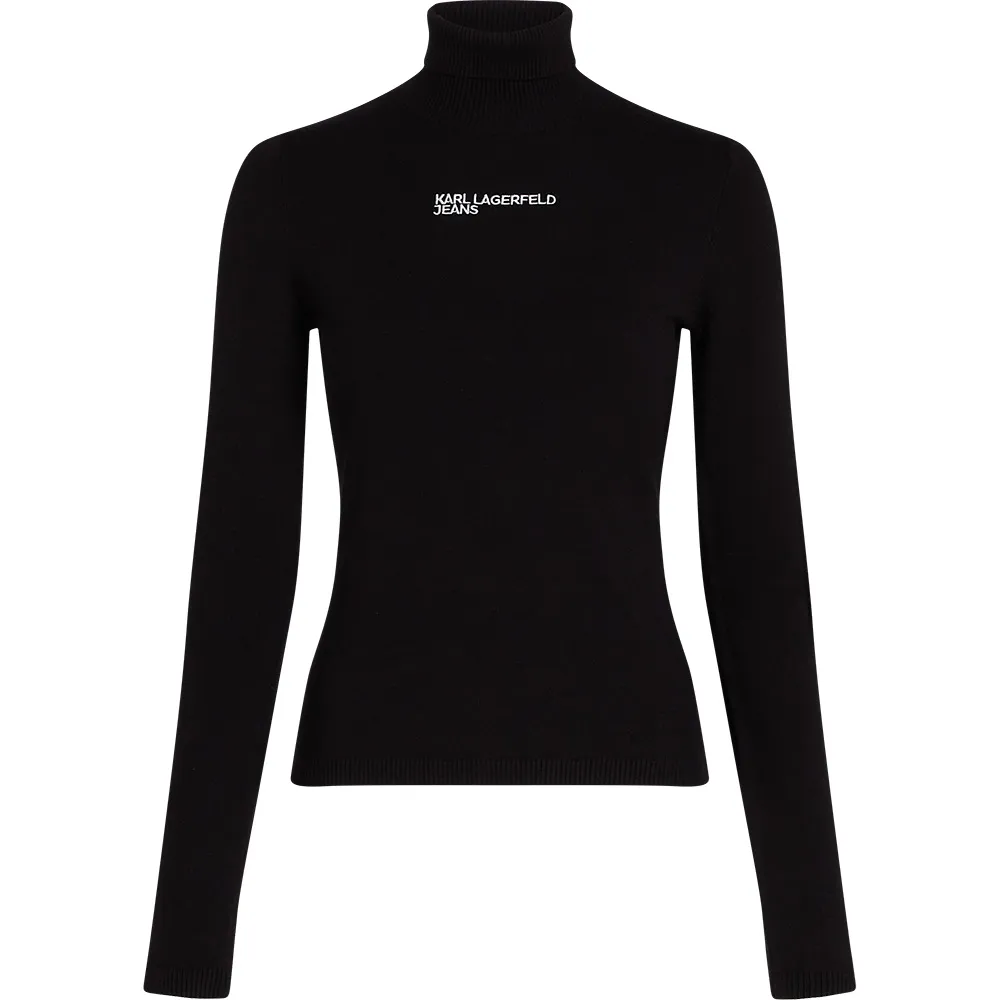 

Джинсы Karl Lagerfeld A3W18007. Легкий свитер с высоким воротником Karl lagerfeld jeans, черный