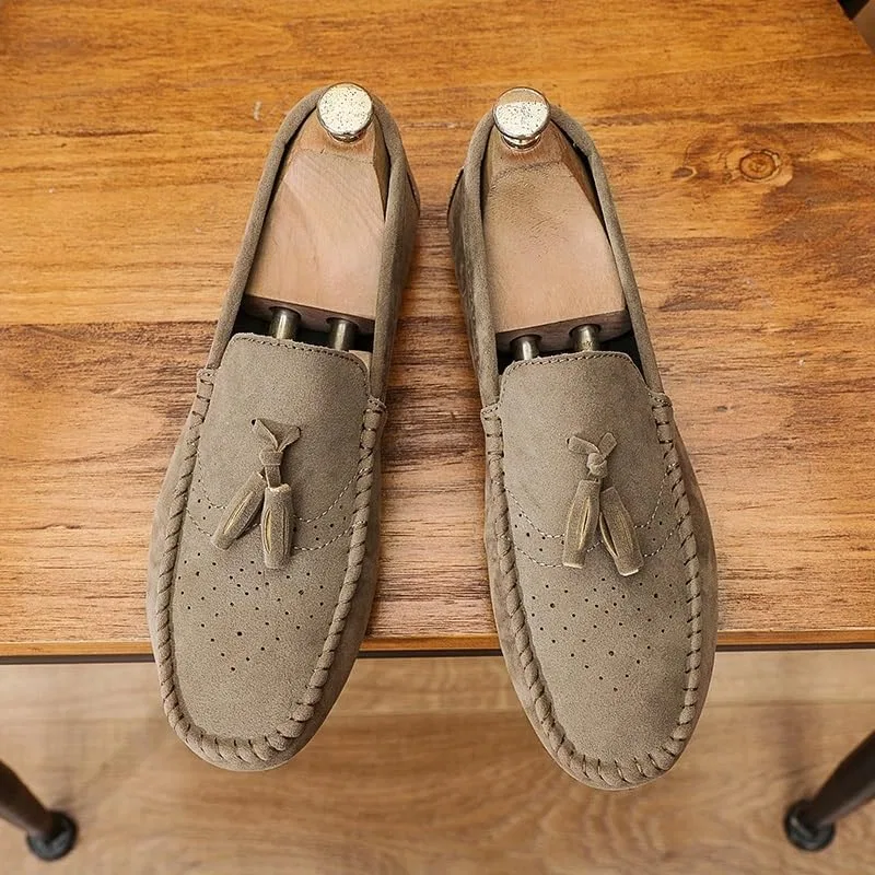 Лоферы из искусственной кожи с кисточкой, Khaki SayfuR — фото 3
