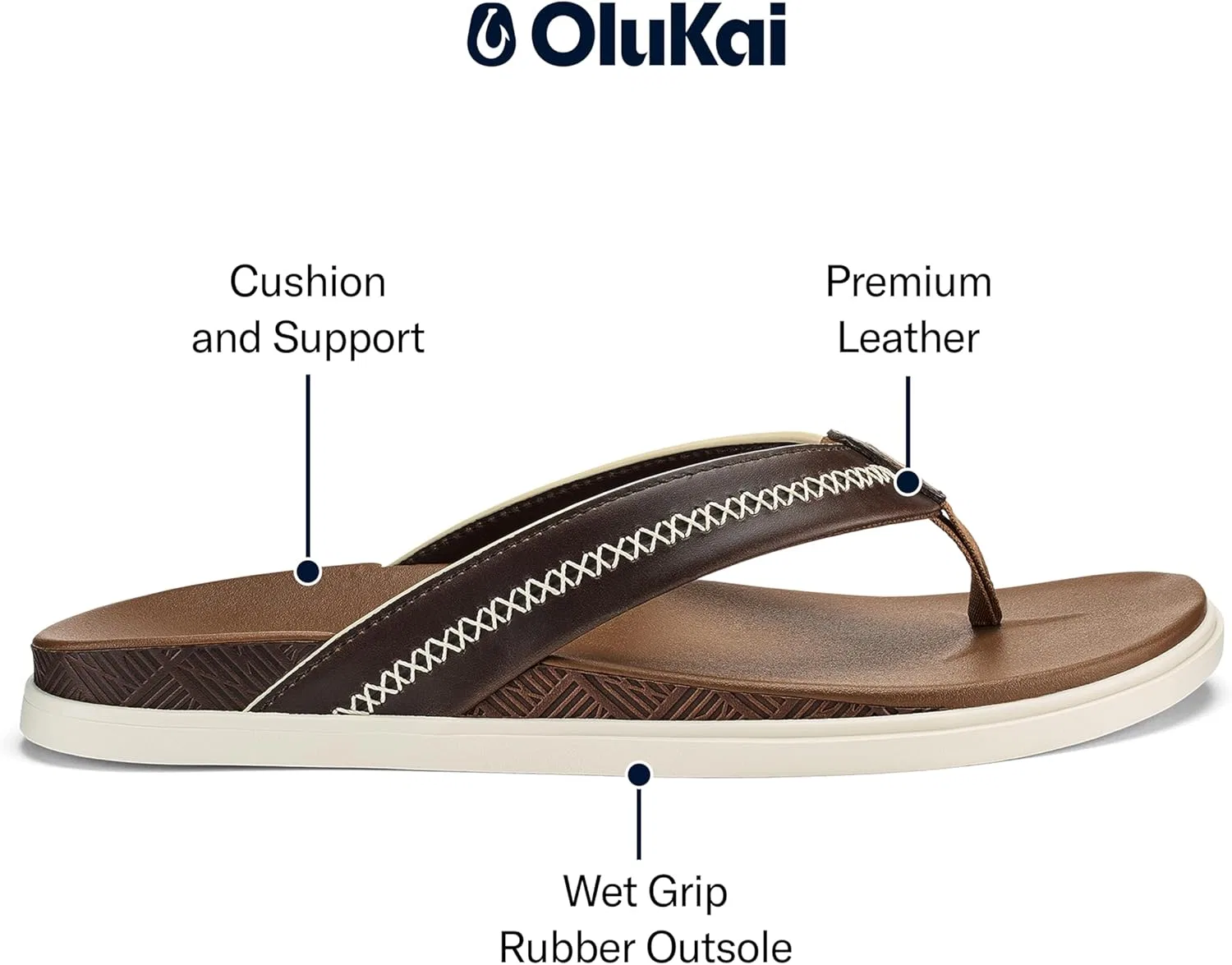 Сандалии с поддержкой стопы OLUKAI, Тоффи — фото 4