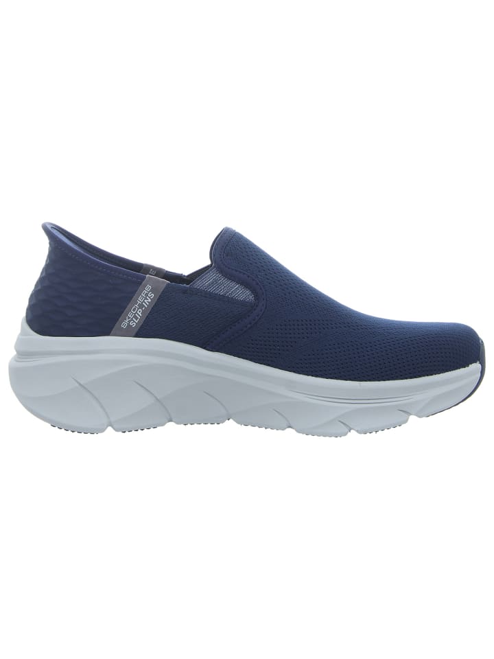 Спортивные тапочки синего цвета Skechers — фото 3