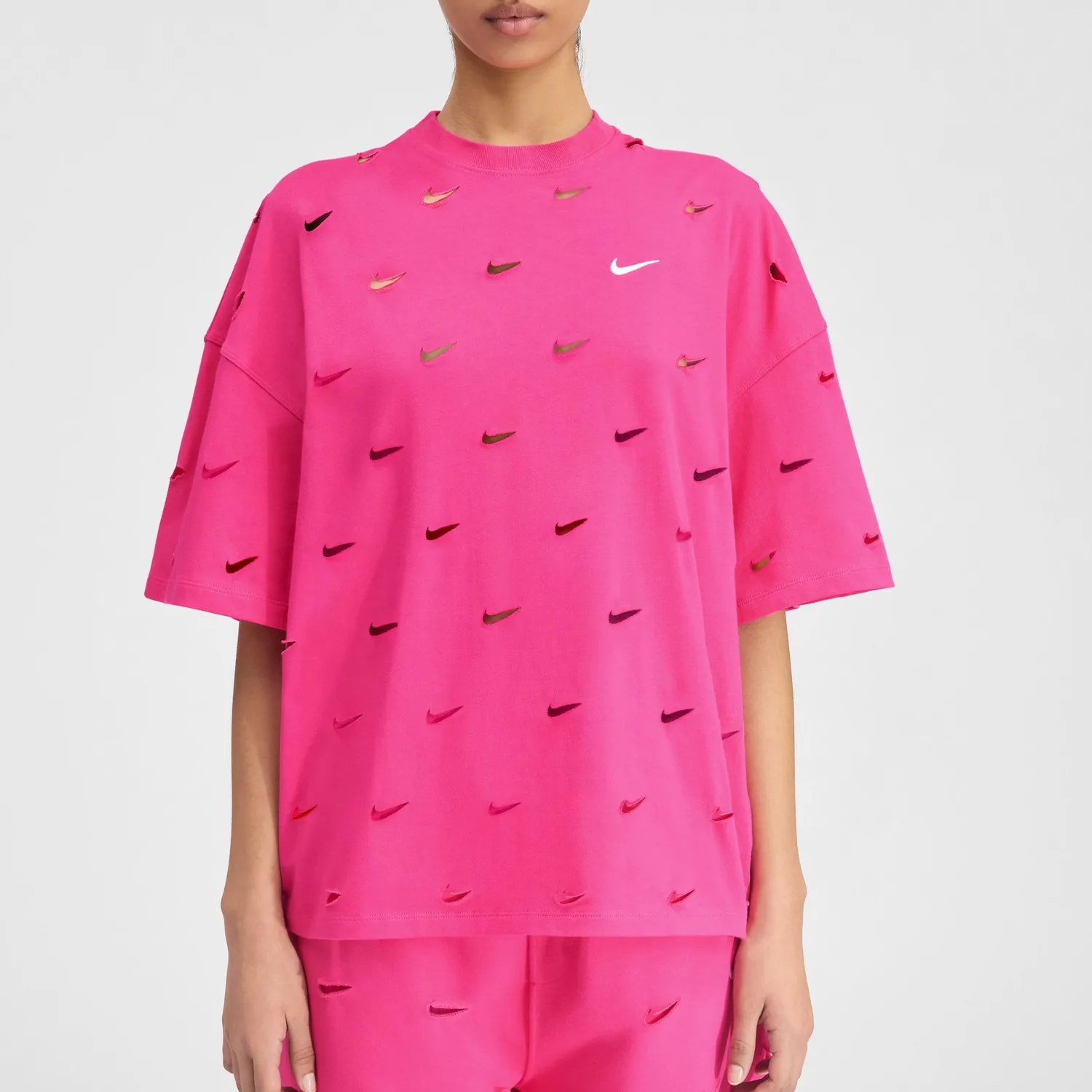 Футболка Jacquemus Le Swoosh Nike, Dark Pink — фото 4