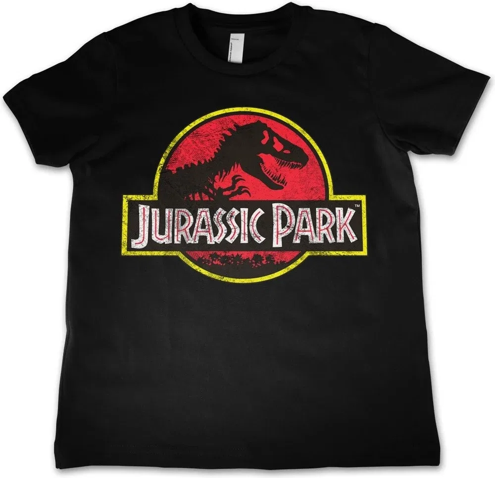 Футболка с принтом, Jurassic Park, черный