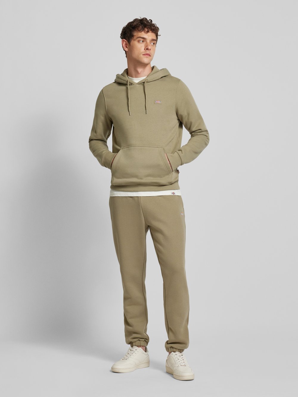 

Толстовка с капюшоном с нашивкой-лейблом, модель «OAKPORT» Dickies, хаки