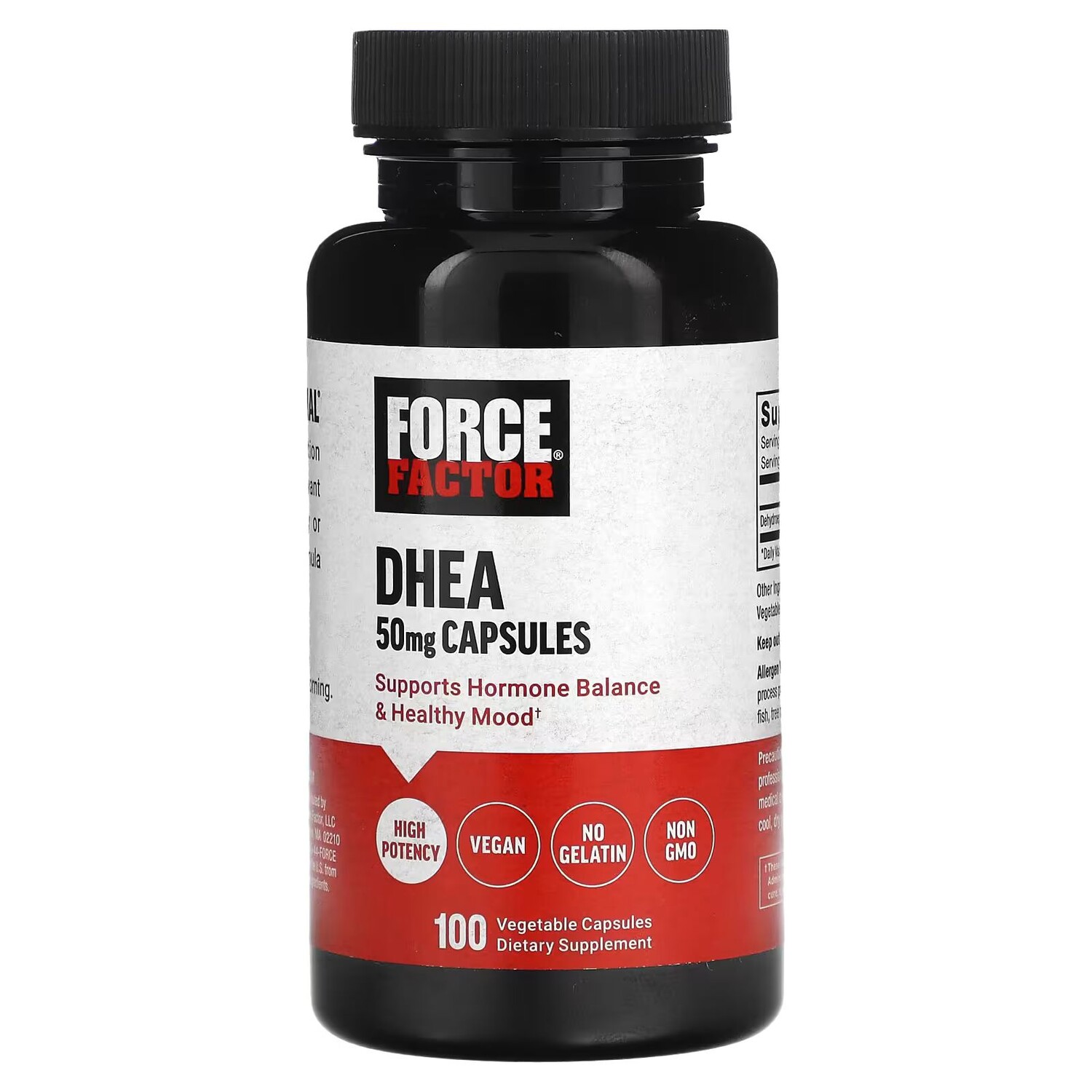 

ДГЭА, 50 мг, 100 растительных капсул Force Factor