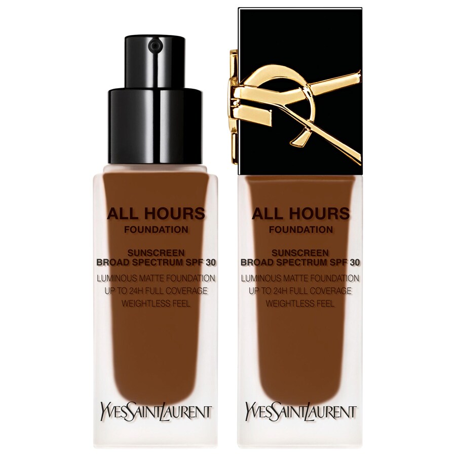 

Тональная основа All Hours Luminous Natural Matte Foundation с 24-часовой стойкостью, SPF 30 и гиалуроновой кислотой. Yves Saint Laurent, .85 oz. /25 mL, DC7