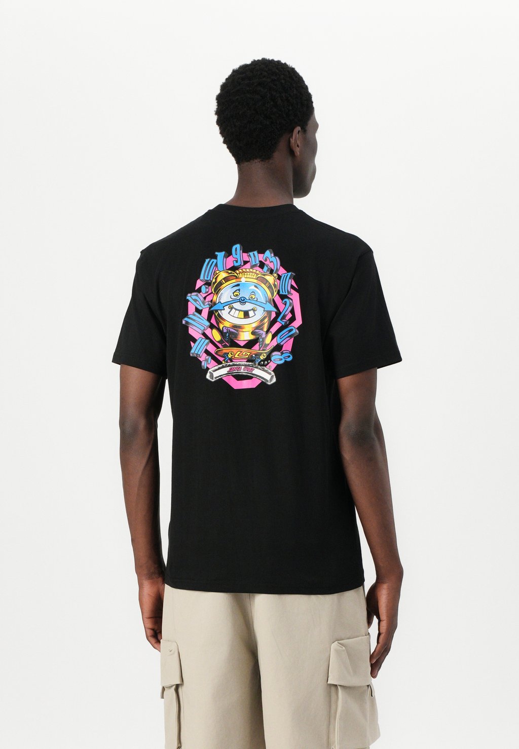 

Футболка с принтом GRABKE ALL AROUND STACK UNISEX Santa Cruz, черный