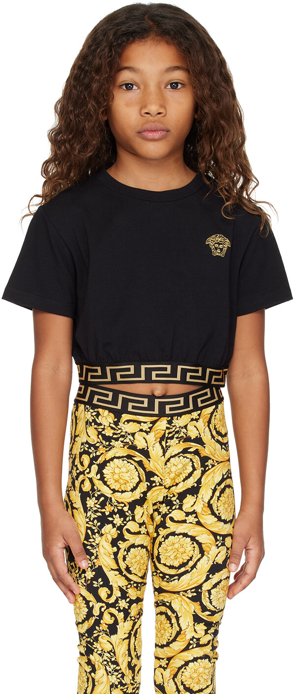 

Детская футболка с каймой Greca Versace