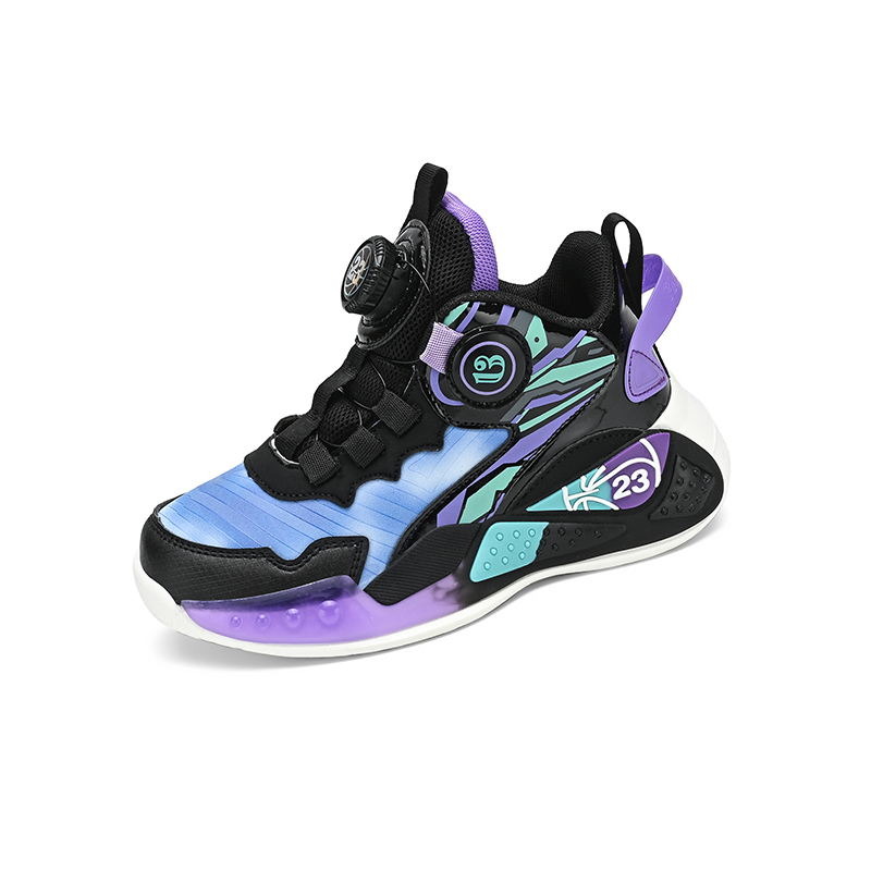 

Детские баскетбольные кроссовки TONYBEAR, черный/фиолетовый