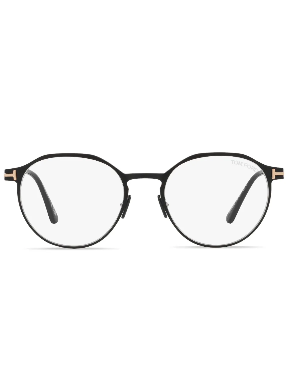 

Очки в круглой оправе TOM FORD Eyewear, черный