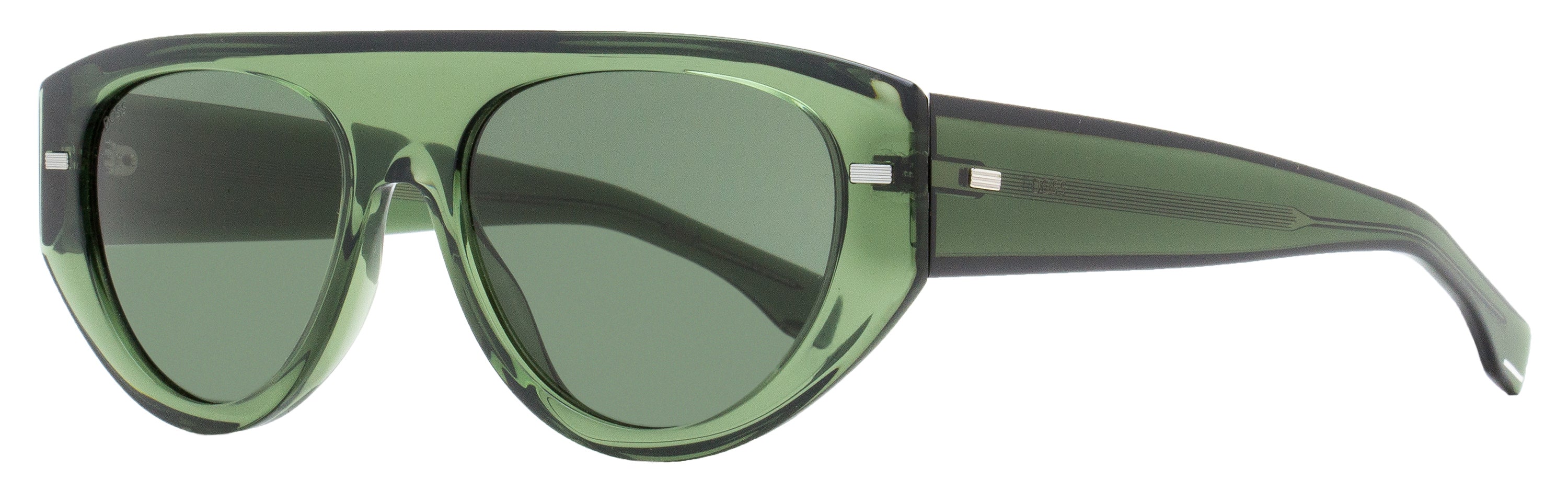 

Мужские солнцезащитные очки Boss Flat Top 1443S 1EDQT прозрачные зеленые 56 мм