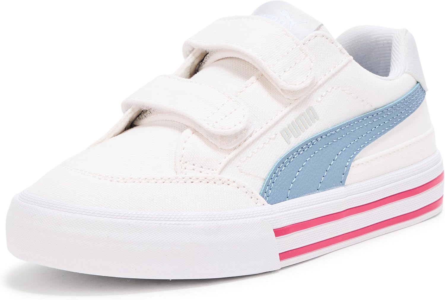

Детские кроссовки PUMA Suede с двумя застежками, Little Kid (4-8 Years) White-silver Mist Ah25