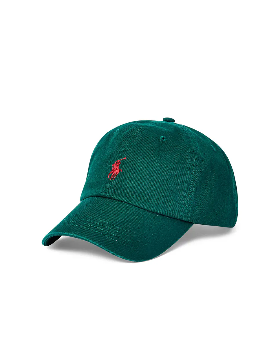 

Мужская кепка из хлопка с вышитой лошадью Polo Ralph Lauren, цвет Verde Pino