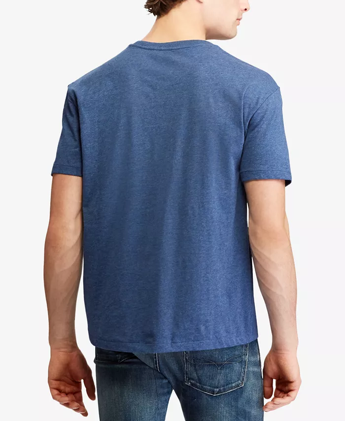 Мужская футболка с V-образным вырезом Classic-Fit Polo Ralph Lauren, синий — фото 2