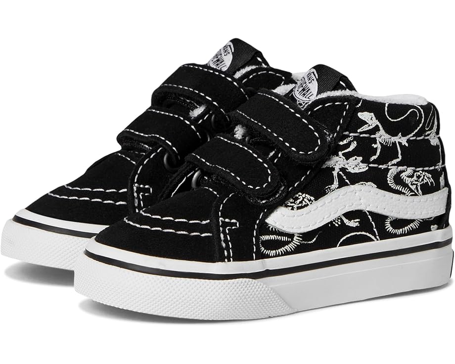 

Кроссовки Vans Kids Sk8-Mid Reissue V, цвет Glow Skeletons Black/True White
