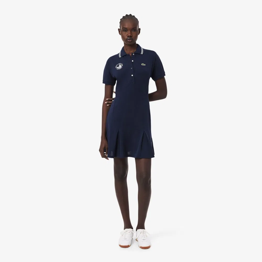 Платье-поло Lacoste Miami Open, тёмно-синее