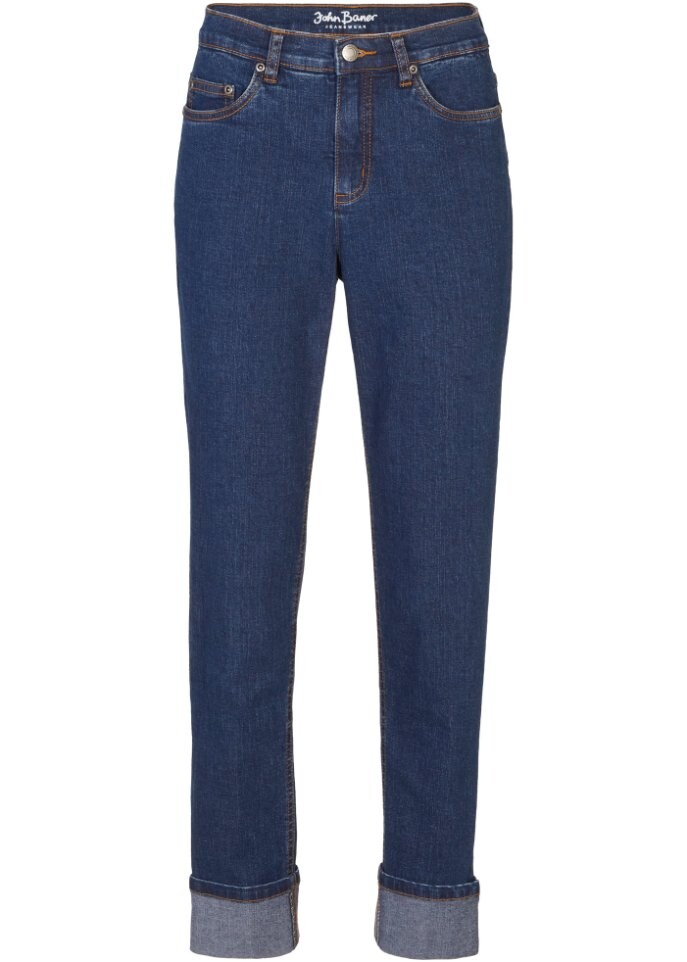 

Ультрамягкие джинсы-бойфренды без щиколотки John Baner Jeanswear, синий