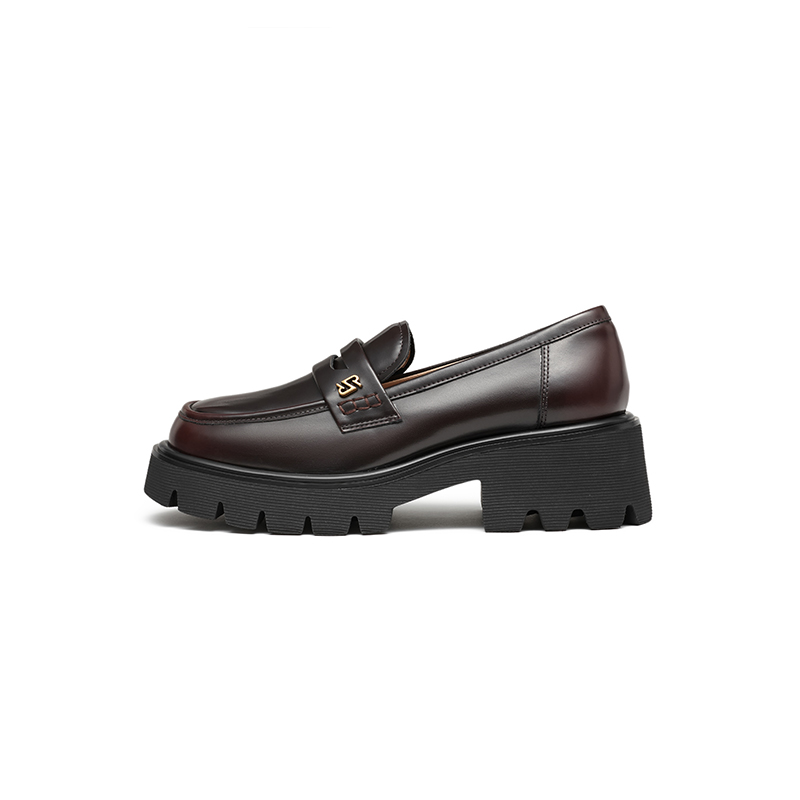 Джазовые лоферы женские RED DRAGONFLY, Burgundy