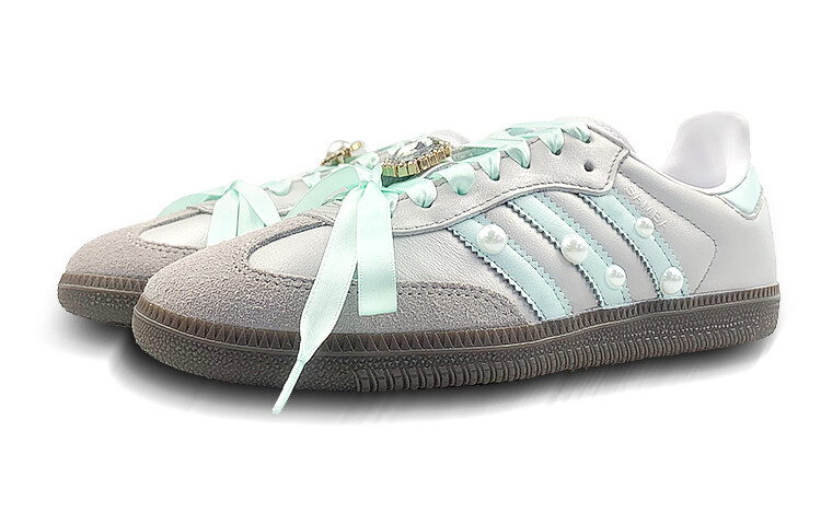 Adidas originals Samba Series Обувь для скейтбординга унисекс, Silver — фото 3