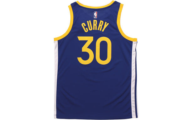 Спортивная футболка nba team limited jersey sw fan edition golden state warriors curry no. 30 2020-2021 season blue Nike, синий — фото 2