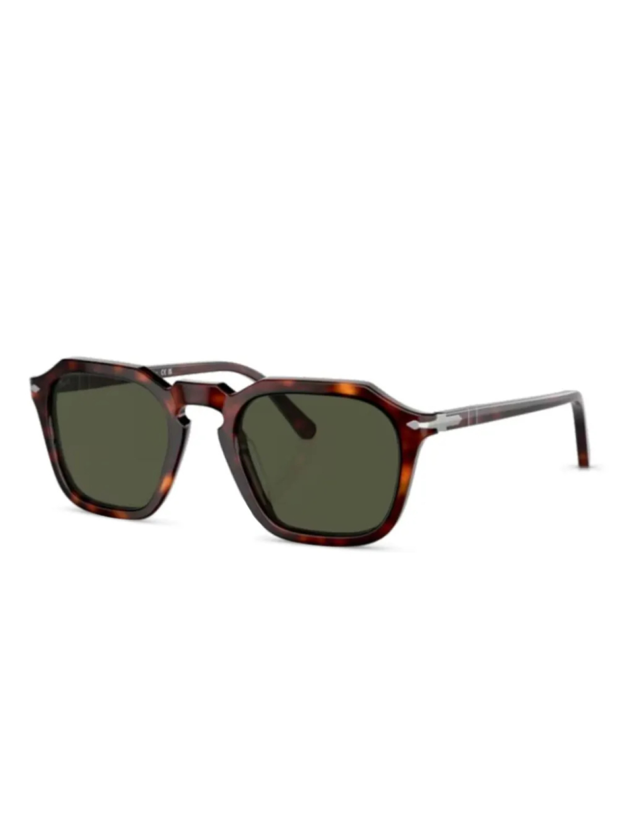 

Persol geometric-frame солнцезащитные очки, коричневый