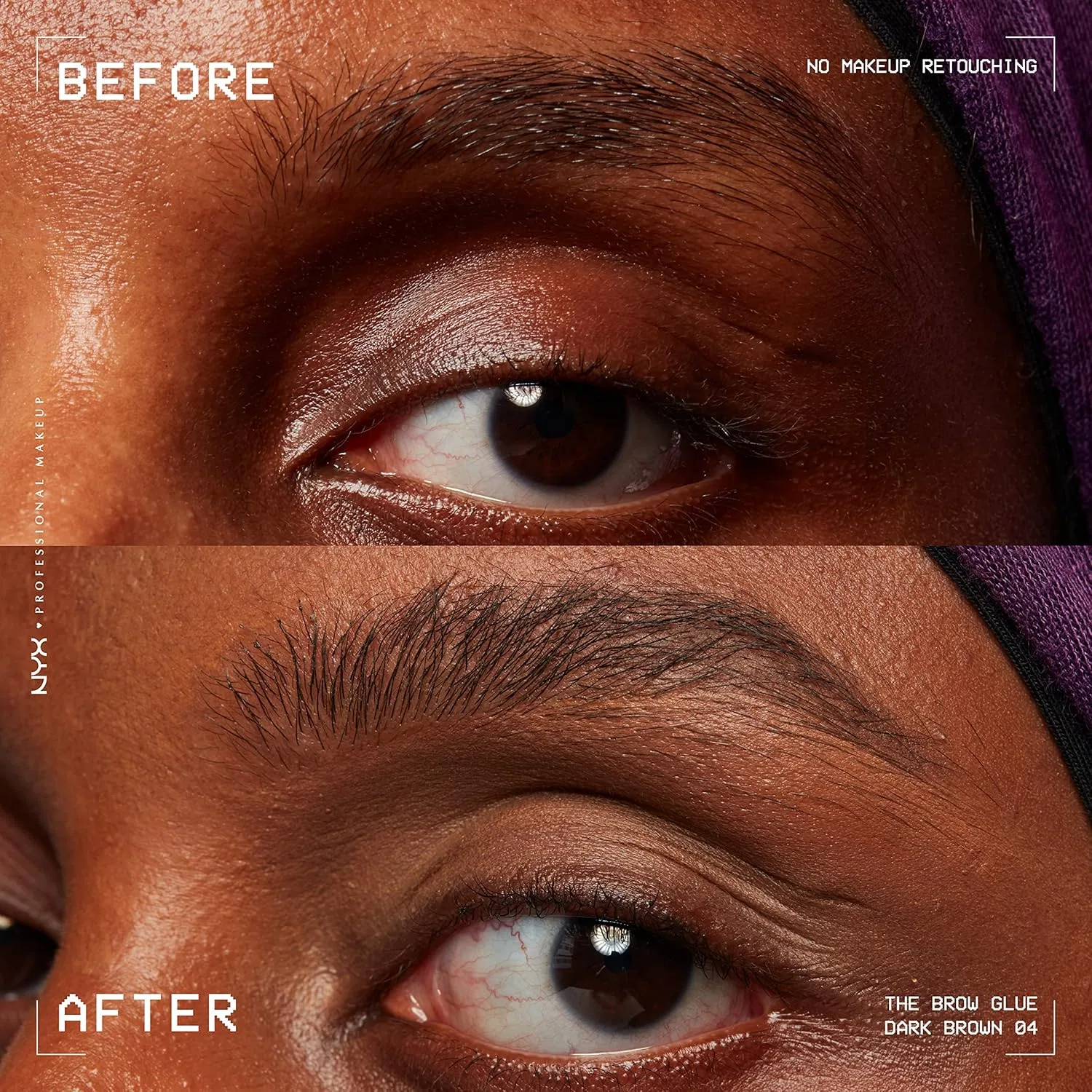Гель для бровей Nyx Professional Makeup The Brow Glue, темно-коричневый — фото 3