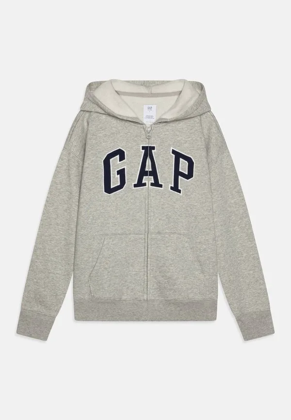 Детская толстовка на молнии с логотипом gap Gap, Light Heather Grey