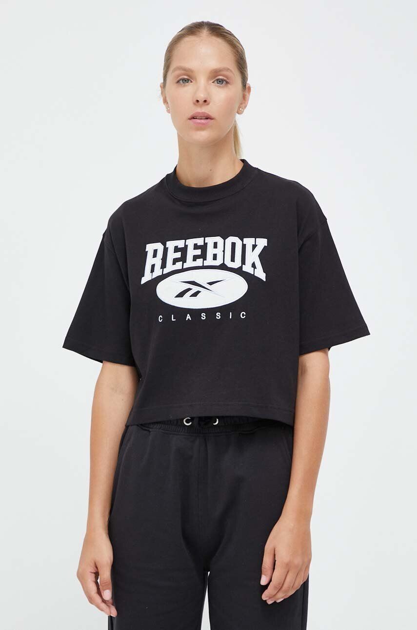 

Хлопковая футболка Reebok Classic, черный
