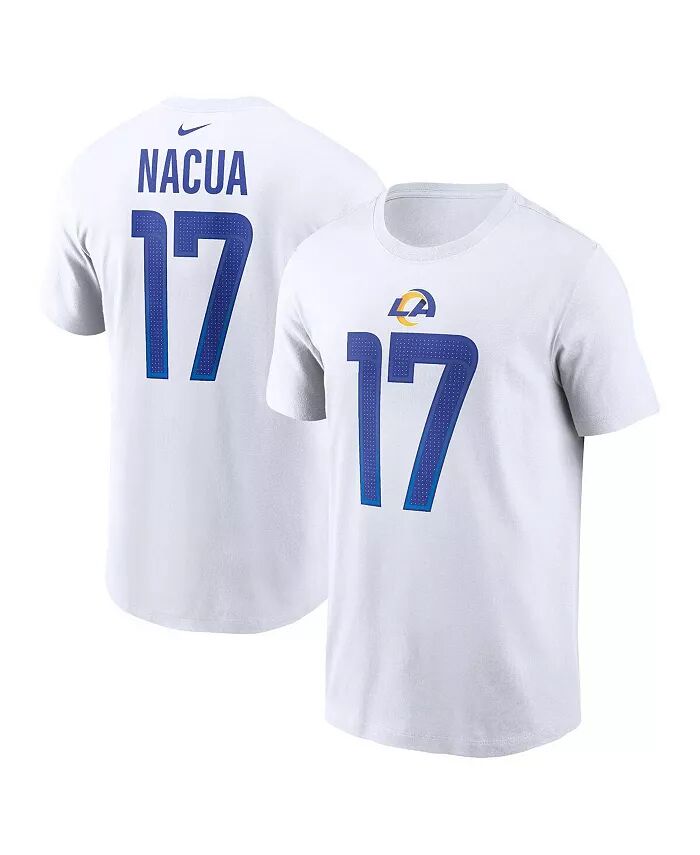 

Футболка мужская Puka Nacua White Los Angeles Rams с именем и номером игрока Nike