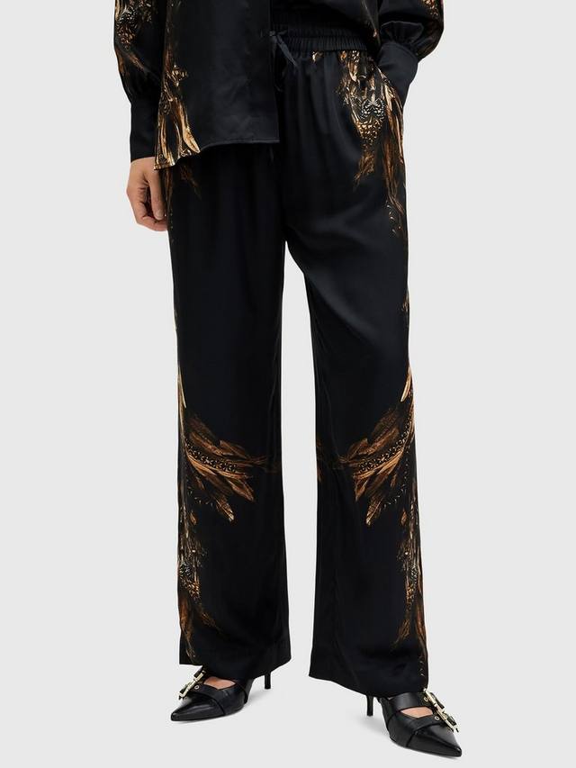 

Брюки с рисунком тайлера AllSaints, цвет Charm Black