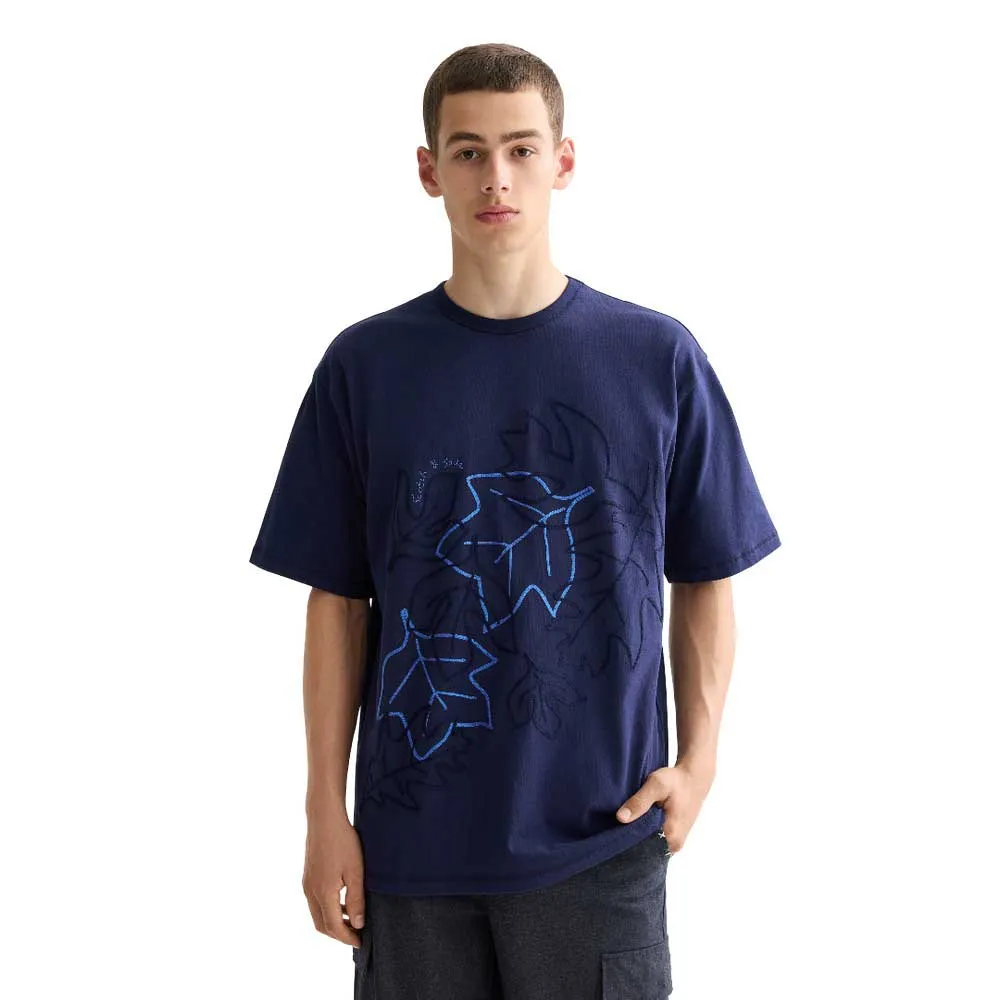 

Футболка с коротким рукавом Scotch & Soda Loose Fit Embroidery, синий