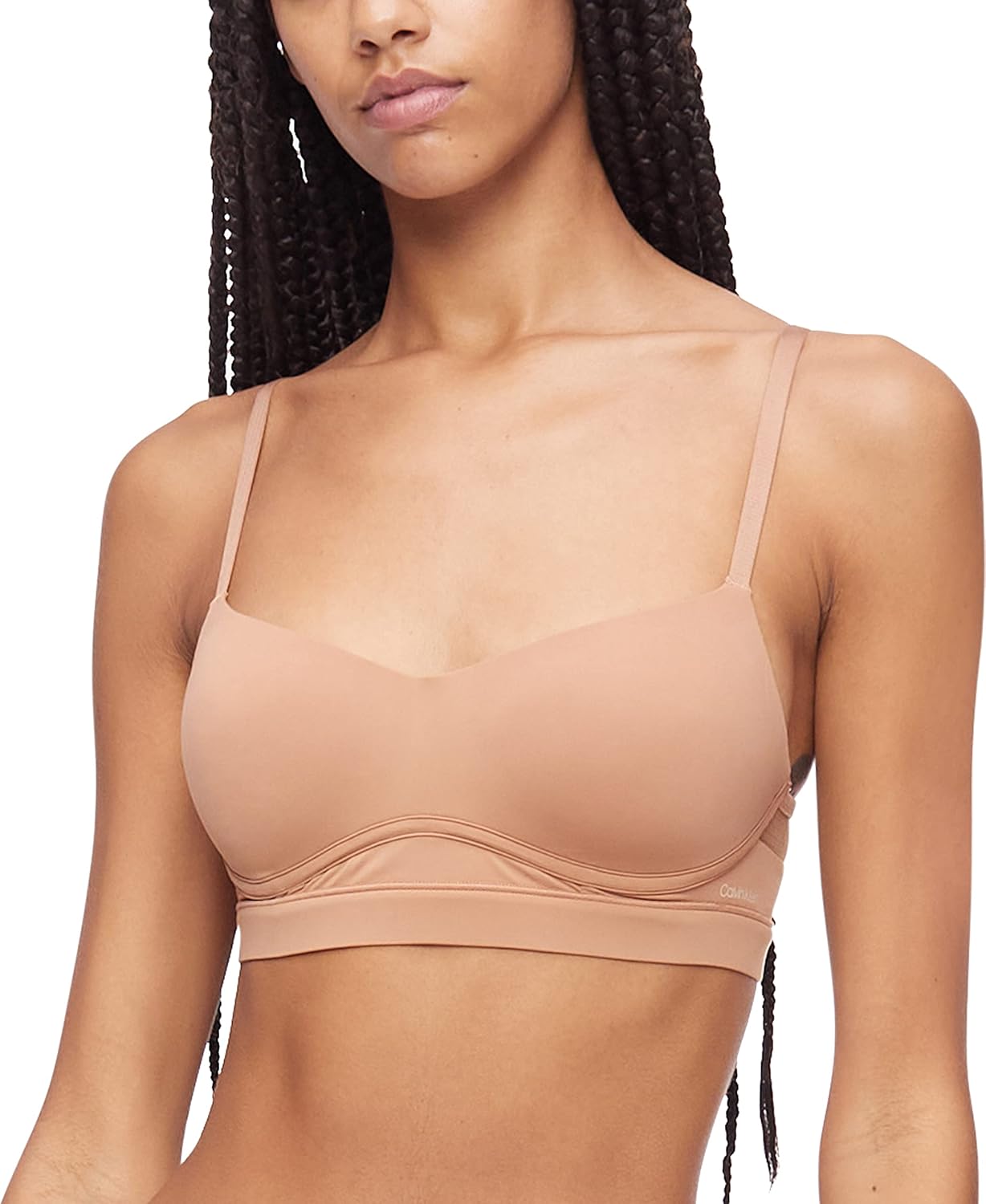 

Женский бюстгальтер-бралетт Calvin Klein Perfectly Fit Flex Lightly Lined без косточек, Sandalwood