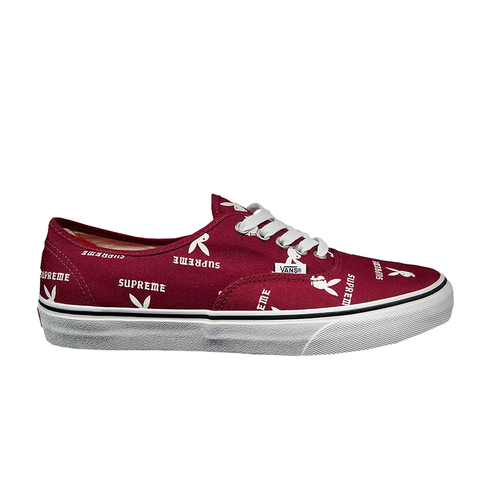 Кроссовки Supreme x Playboy x Authentic Pro Vans, красный