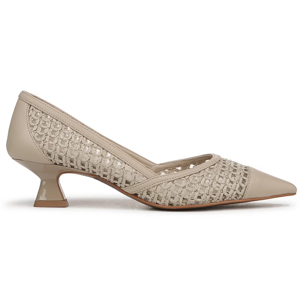 Туфли на каблуке Darcy Franco Sarto, alabaster beige faux raffia — фото 2