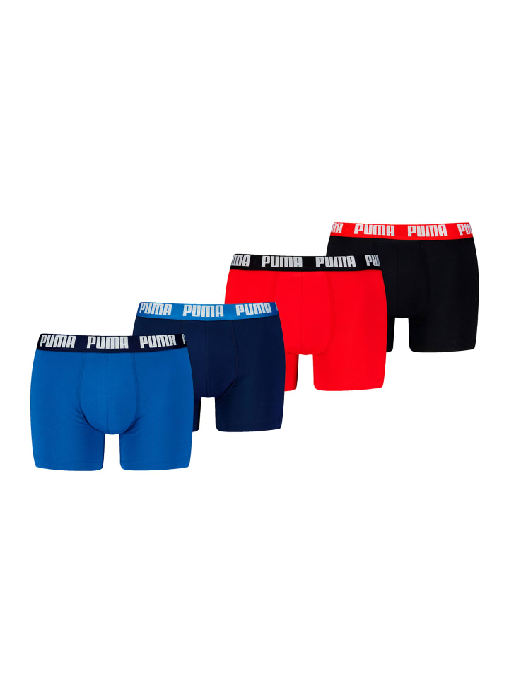 

Боксерские шорты PUMA MEN EVERYDAY BASIC BOXERS 2P в 210 - Красный/Синий/Черный