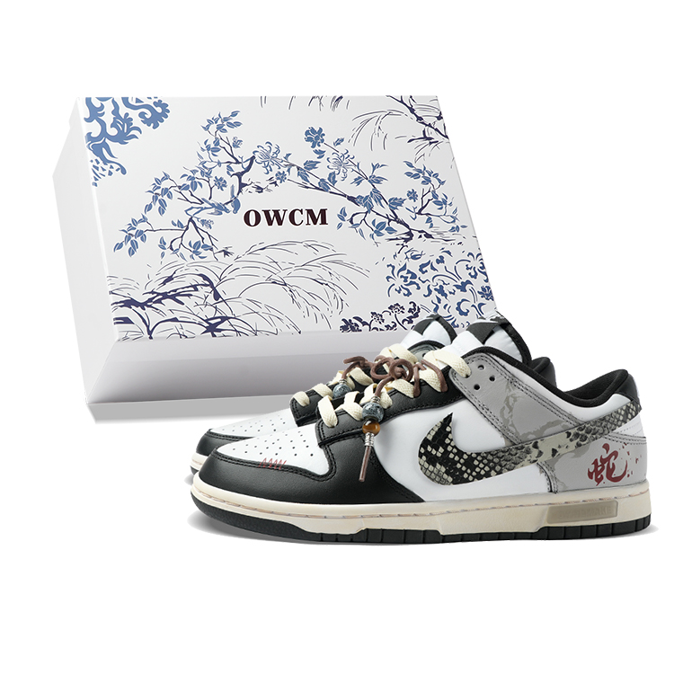 

Nike Кроссовки для скейтбординга Dunk, износостойкие, серо-черные, мужские