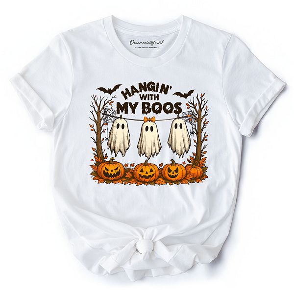 

Футболка с призраками "Hanging with my boos", смешная футболка для жуткого сезона Halloween Ornamentallyyou, White, Белый, Футболка с призраками "Hanging with my boos", смешная футболка для жуткого сезона Halloween Ornamentallyyou, White