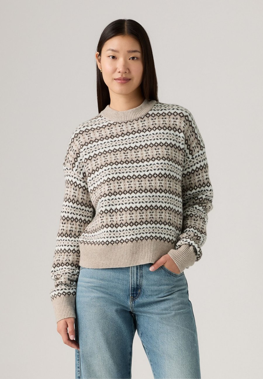 

Джемпер Levi's INES , Mia Fairisle V2 C2 Taupe Heather Wool Blend/Beige