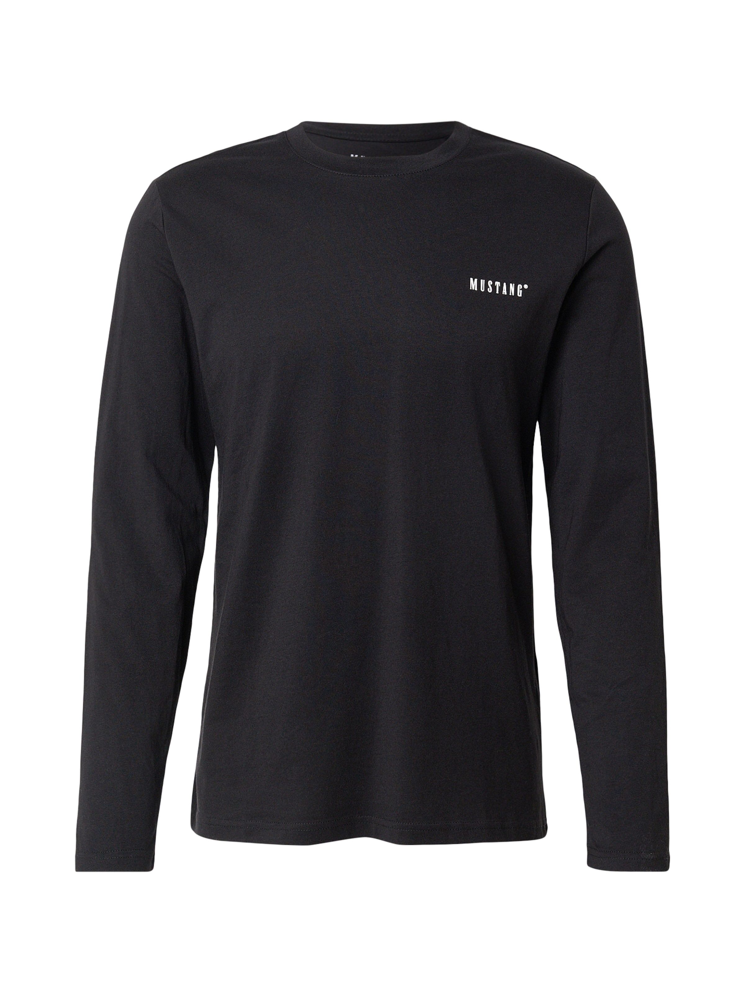 

MUSTANG Футболка 'Asheville' в черном цвете