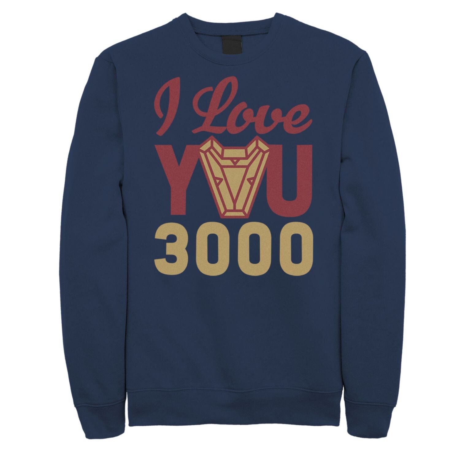 

Мужской свитшот с логотипом Marvel Avengers: Endgame Iron Man I Love You 3000 Licensed Character, синий