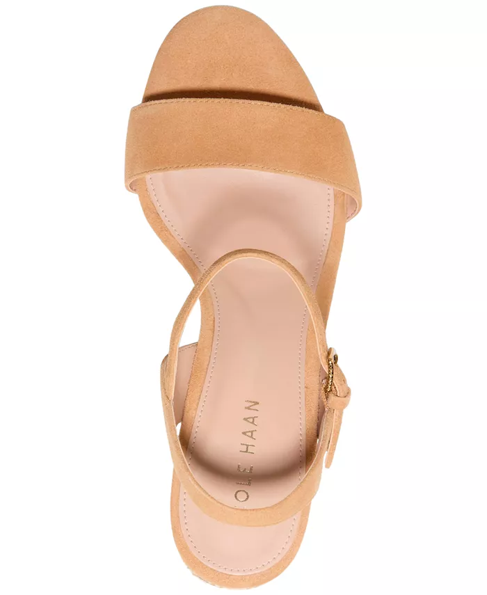 Женские босоножки Josie на устойчивом каблуке Cole Haan, коричневый — фото 4
