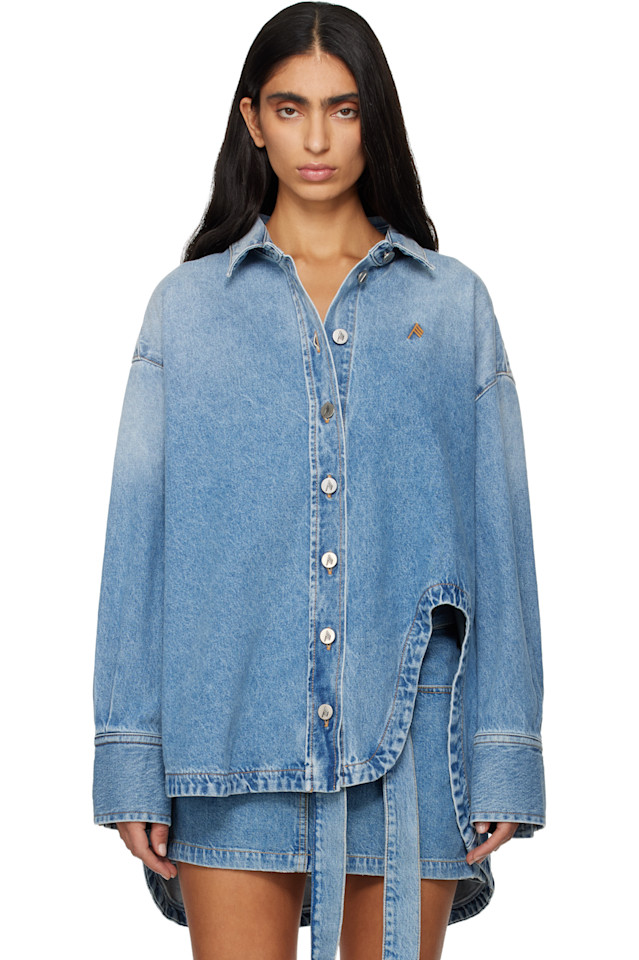 

The Attico Синяя джинсовая рубашка Диана