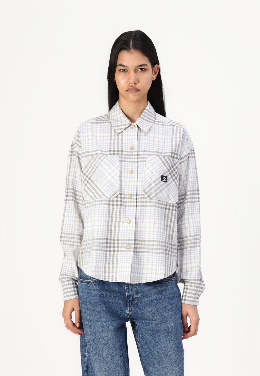 

Блузка на пуговицах SKATE LIFESTYLE SHIRT Converse, молочный