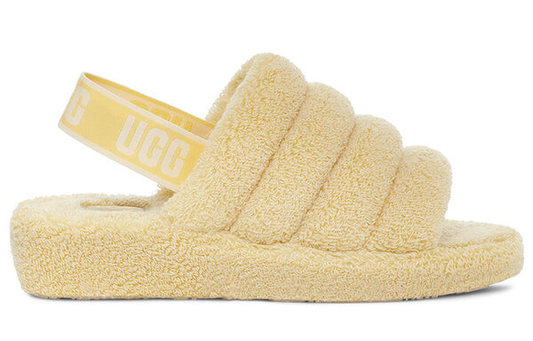 Сандалии fluff yeah terry 'yellow' Ugg, желтый — фото 2