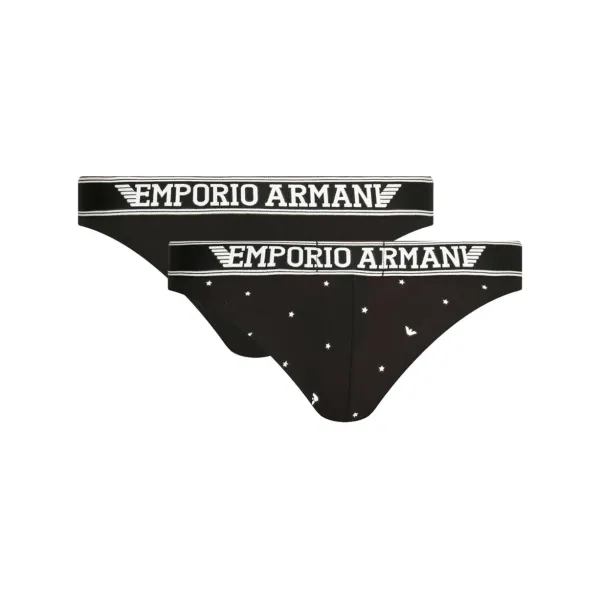 

Бразильские трусики, 2 шт. Emporio Armani, черный