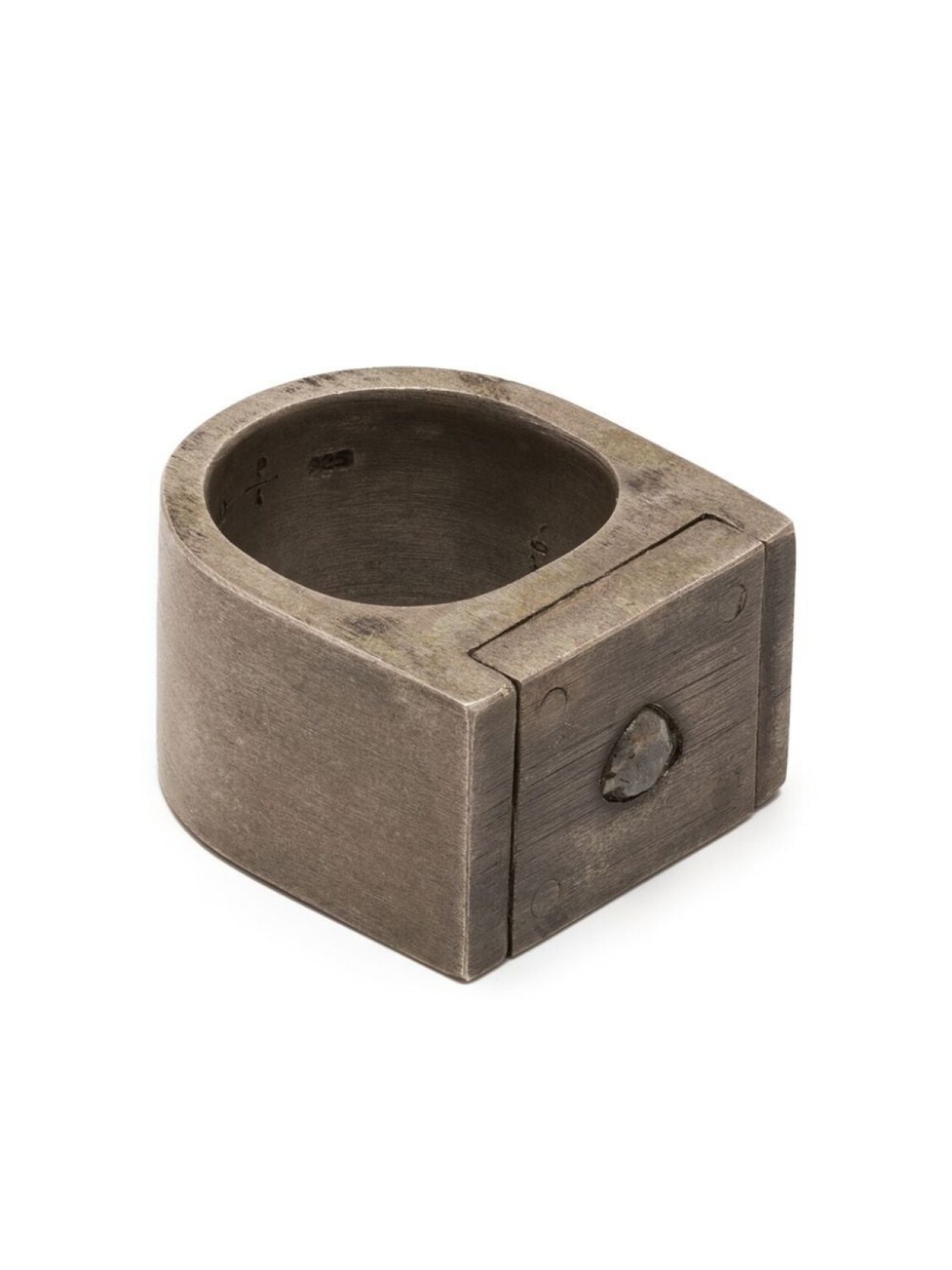 

Кольцо Plate Single Parts of Four, серебряный