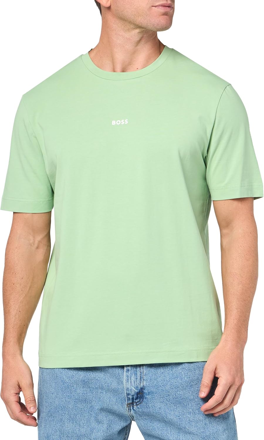 

Мужская хлопковая футболка BOSS с логотипом на груди, стандартного кроя, Green Bouquet, Зеленый, Мужская хлопковая футболка BOSS с логотипом на груди, стандартного кроя, Green Bouquet