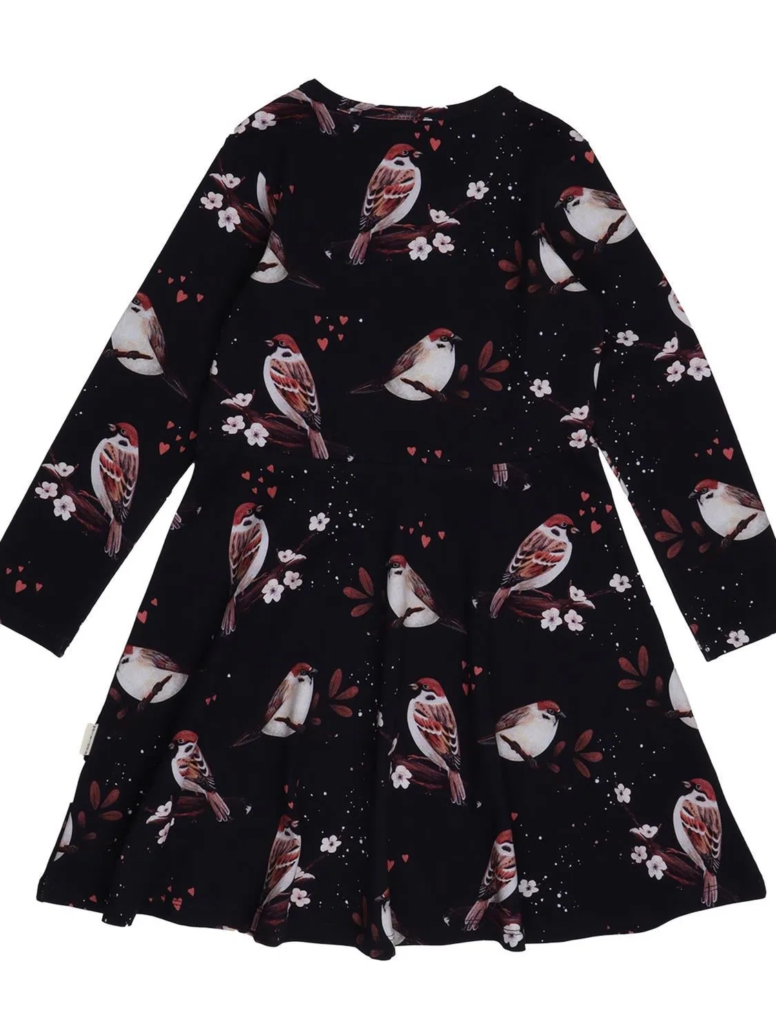 Платье Walkiddy Little Sparrows Dress черного цвета — фото 2