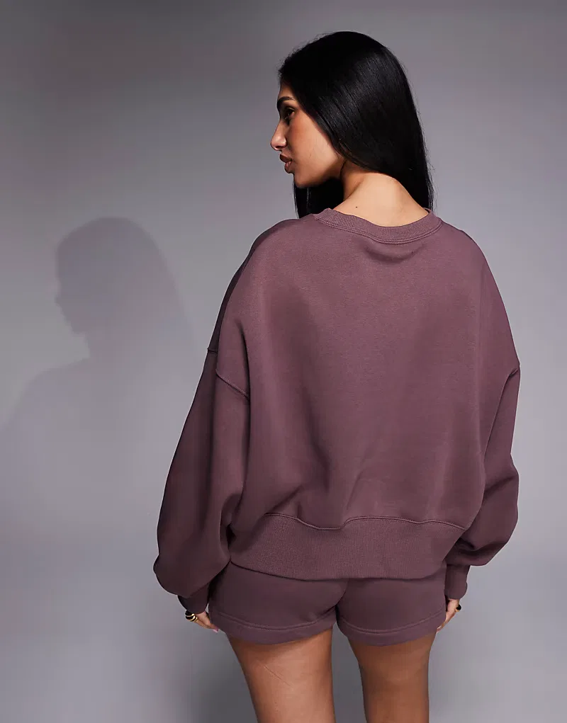 Толстовка Nike Phoenix Fleece оверсайз, фиолетовый — фото 3