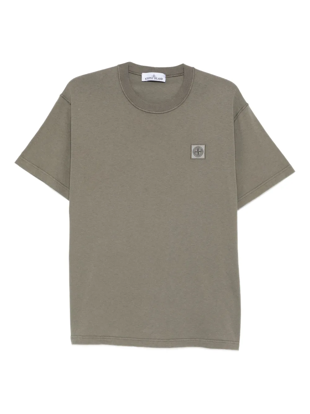 

Футболка из хлопка с нашивкой в виде компаса Stone Island, зеленый